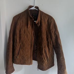 Brooks Brothers suede quilted jacket